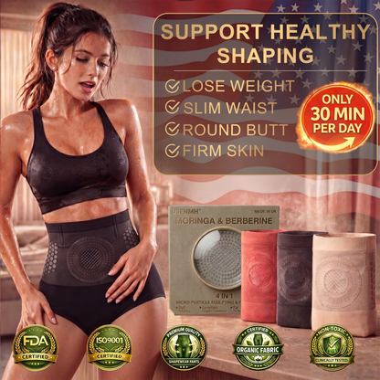 Ufficialmente autorizzato dall'Italia🪴PAURAJU® Shorts Modellanti & Brucia-Grassi 4-in-1 con Micro-Particelle di Moringa & Berberina🪴